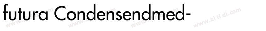 futura Condensendmed字体转换